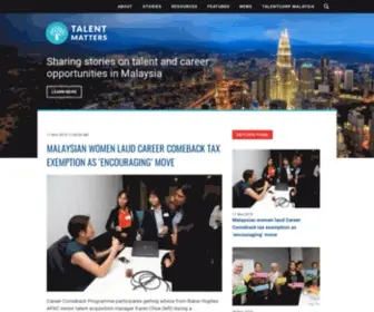 Talentmatters.com.my(Talent Matters) Screenshot