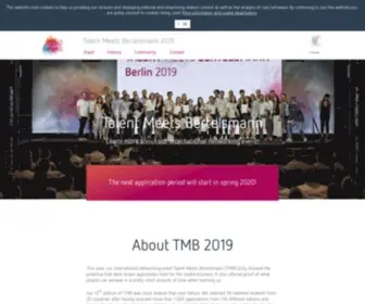 Talentmeetsbertelsmann.com(Talent Meets Bertelsmann 2020) Screenshot
