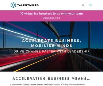 Talentmiles.pro(Accelerating business and mobilising minds) Screenshot