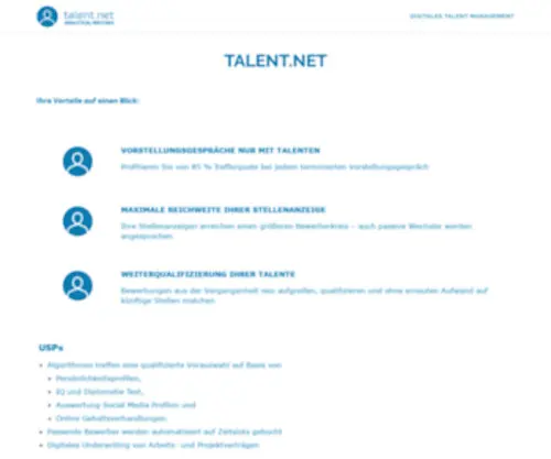 Talent.net(Talent) Screenshot