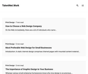 Talentnet.work(Do you love design) Screenshot