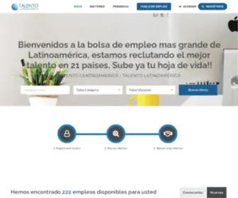 Talentocentroamerica.com(Talento Latinoamerica) Screenshot