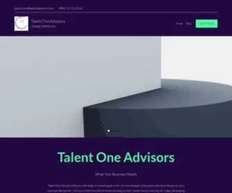 Talentoneadvisors.com(Talent One Advisors) Screenshot