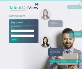 Talentonview.com(Talent on View Interviewing Platform) Screenshot