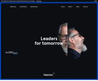Talentor.com(Talentor International) Screenshot
