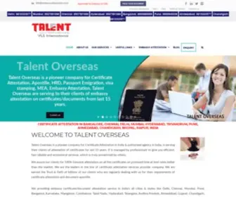 Talentoverseas.org(Talent Overseas Group) Screenshot