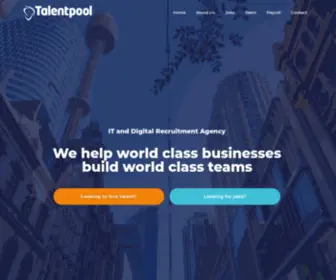 Talentpoolgroup.com(Talentpool Recruitment Group) Screenshot