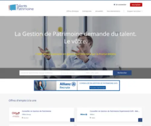 Talents-Patrimoine.fr(Talents Patrimoine) Screenshot