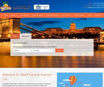 Talenttourism.com(Talent travel and tourism) Screenshot