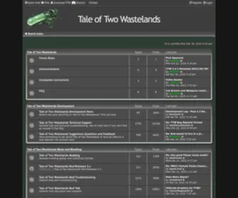 Taleoftwowastelands.com(Tale of Two Wastelands) Screenshot