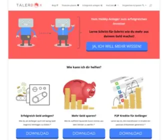 Talerbox.com(Geld anlegen) Screenshot
