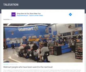 Talesation.com(TALESATION Web Interstitial Ad Example) Screenshot
