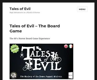 Talesofevil.com(High Adventures in a World of Horror) Screenshot