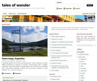 Talesofwander.com(Tales of wander) Screenshot