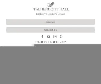 Talhenbonthall.co.uk(Talhenbont Hall Country Estate) Screenshot