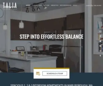 Talia-APTS.com(Talia Apartments in Marlborough MA) Screenshot