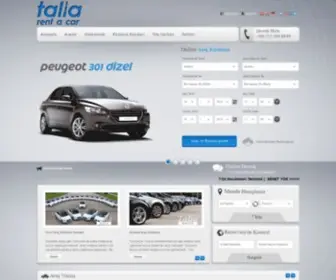 Taliarentacar.com(Rent A Car Antalya) Screenshot