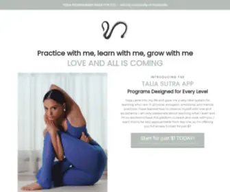 Taliasutra.com(Talia Sutra Yoga App) Screenshot