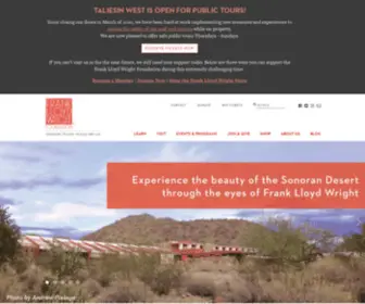 Taliesin-Architects.com(Frank Lloyd Wright Foundation) Screenshot