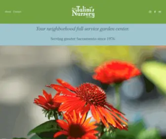 Talinisnursery.com(Talini's Nursery & Garden Center) Screenshot