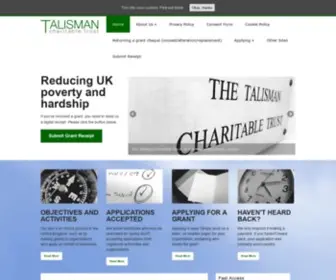 Talismancharity.org(Talisman Charitable Trust) Screenshot