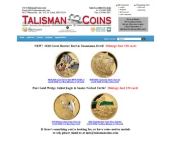 Talismancoins.com(Talisman World Coins & Medals) Screenshot