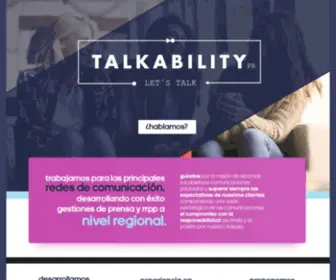 Talkabilitypr.com(TALKABILITY) Screenshot