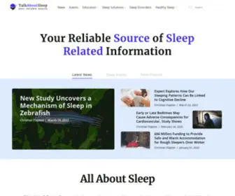 Talkaboutsleep.org(Talk About Sleep) Screenshot