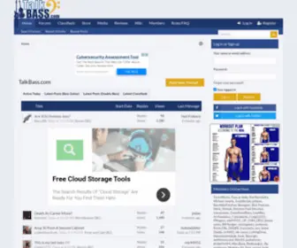 Talkbass.com(The premier online community for bass players. Bass guitar and double bass forums) Screenshot