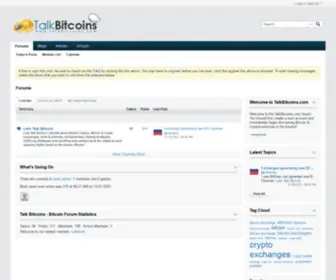 Talkbitcoins.com(Bitcoin Forum) Screenshot