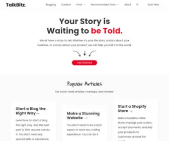 Talkbitz.com(Helping You Grow Online) Screenshot