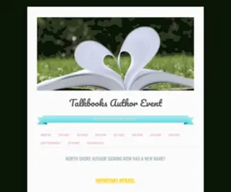 Talkbooksauthorevent.com(Talkbooks Author Event) Screenshot