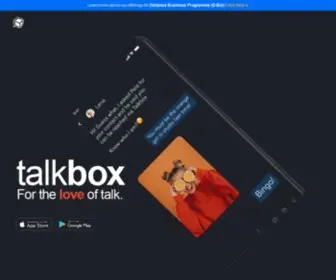 Talkboxapp.com(For the love of talk) Screenshot