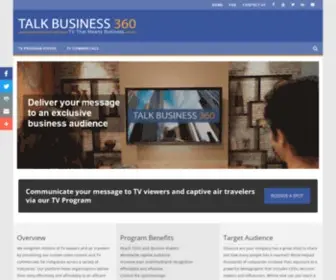Talkbusiness360.com(TALK BUSINESS 360 TV) Screenshot
