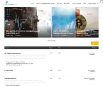 Talkcryptoforum.com(A community for cryptocurrency newbies) Screenshot