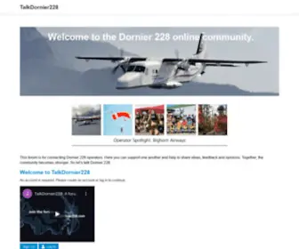 Talkdornier228.com(Talkdornier 228) Screenshot