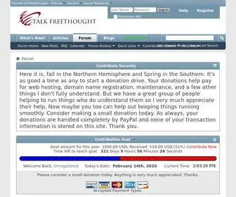 Talkfreethought.org(Talk Freethought) Screenshot