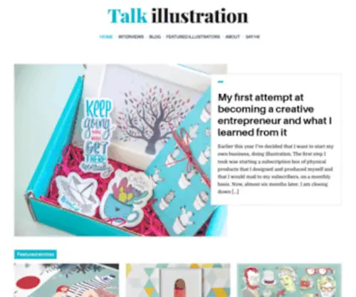 Talkillustration.com(Talk Illustration) Screenshot