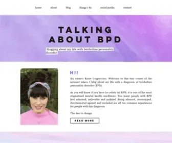 Talkingaboutbpd.co.uk(Talking About BPD) Screenshot