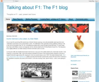 Talkingaboutf1.com(The F1 blog) Screenshot