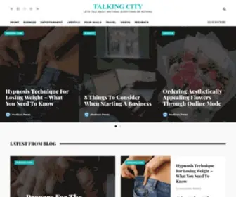 Talkingcity.org(Talking City Talks About Lifestyle) Screenshot