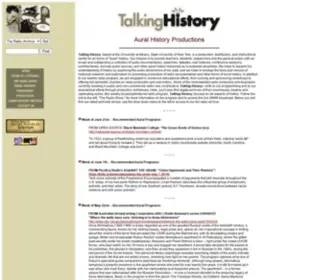 Talkinghistory.org(Home page for Talking History) Screenshot