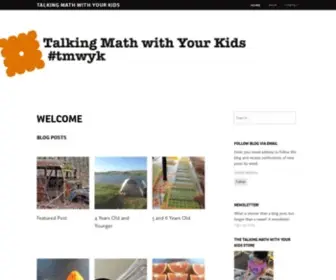 Talkingmathwithkids.com(Talking Math With Your Kids) Screenshot