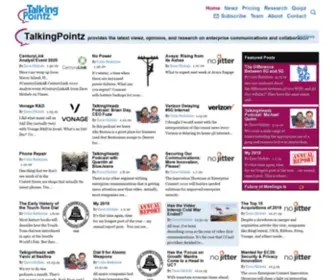 Talkingpointz.com(Research, analysis, and thought leadership for enterprise communications) Screenshot