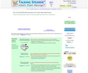 Talkingspeaker.com(Free Flash MP3 Player) Screenshot