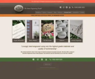 Talkingstones.com.au(Memorial Plaques for People and Pets) Screenshot