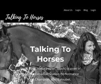 Talkingtohorses.com(Talking To Horses) Screenshot