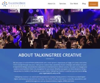 Talkingtreecreative.com(Event Production and Custom Video Company) Screenshot