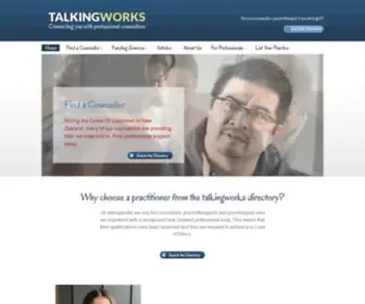 Talkingworks.co.nz(Find a counsellor) Screenshot