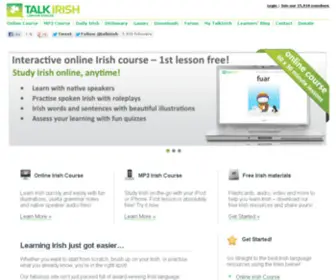 Talkirish.com(Talk Irish) Screenshot